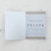 Elegant Ice Skating Glitter Figure Skate Birthday  Karte (Innenseite)
