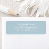 Elegant Icy Winter Blue Return Address (Insitu)