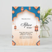 Elegant Iftar Einladung (Stehend Vorderseite)