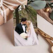 Elegant im Herbst Pink Tones Wedding Vielen Dank Geschenkanhänger