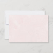 Elegant im Herbst Rosa Töne Hochzeit RSVP Karte (Rückseite)