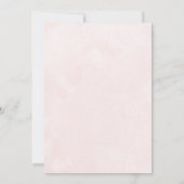 Elegant im Herbst Rosa Töne Hochzeit Save The Date (Rückseite)