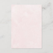 Elegant im Herbst Rosa Töne Hochzeiten Details Begleitkarte (Rückseite)