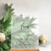 Elegant im Mattierten Stil der Liebhaber Hochzeit Acrylschild