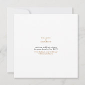 Elegant im Simplicity Carmel Square Save the Date (Rückseite)