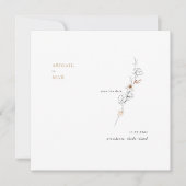 Elegant im Simplicity Carmel Square Save the Date (Vorderseite)