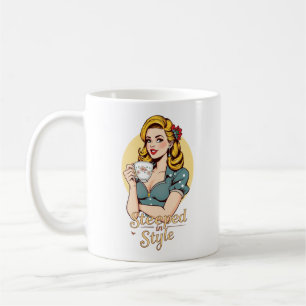Elegant im Stil: Glamouröse Retro-Teetrinker Kaffeetasse