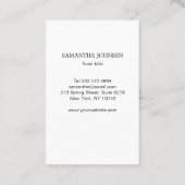 Elegant Imitat-Gold Streifen Visitenkarte (Rückseite)