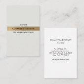 Elegant Imitat-Gold Streifen Visitenkarte (Vorne/Hinten)