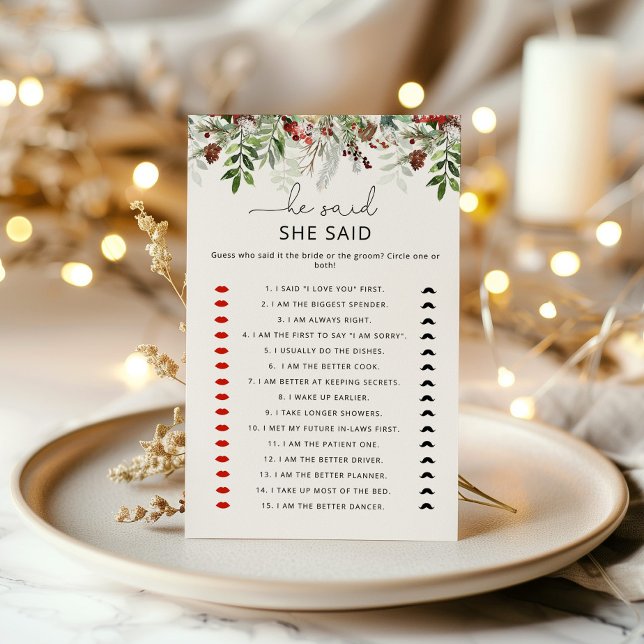 Elegant immergreen Er sagte, sie habe Brautspiel g (Von Creator hochgeladen)