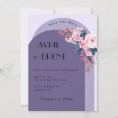 Elegant in Bloom: Ein einladendes Hochzeitsdesign Einladung (Vorderseite)