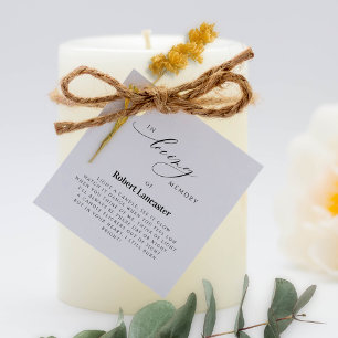 Elegant in der Liebe zum Gedächtnis, Gedächtniskan Geschenkanhänger