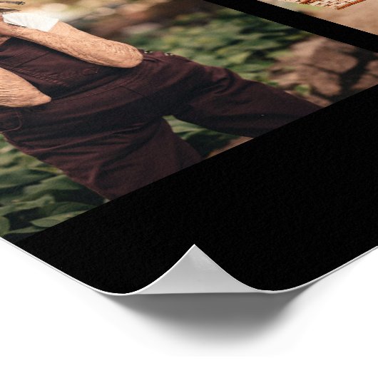 Elegant in der Love Memory Memorial Foto Collage Poster (Ecke)