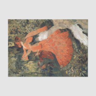 Elegant in der Nähe eines Frühlings, Decoupage Seidenpapier