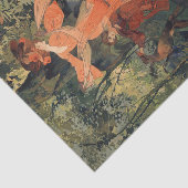 Elegant in der Nähe eines Frühlings, Decoupage Seidenpapier (Ausschnitt)