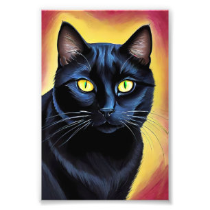 Elegant in Ebony: Schwarzes Katapult Fotodruck