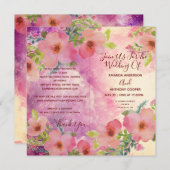 Elegant in einem eleganten Aquarell-Flyer (Vorne/Hinten)