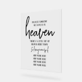 Elegant in Love Memory Einfache Hochzeit Acrylschild (Winkel)