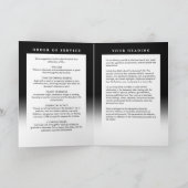 Elegant in Love Memory Foto Beerdigung/Memorial Programm (Innenseite)