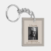 Elegant in Love Memory Funeral Memorial Schlüsselanhänger (Vorderseite links)