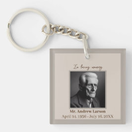 Elegant in Love Memory Funeral Memorial Schlüsselanhänger