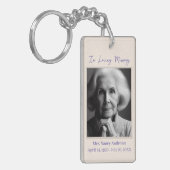 Elegant in Love Memory Funeral Memorial Schlüsselanhänger (Vorderseite links)