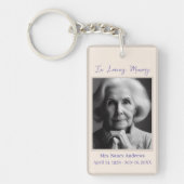 Elegant in Love Memory Funeral Memorial Schlüsselanhänger (Vorderseite)