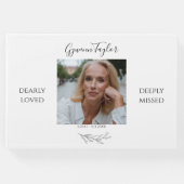 Elegant in Love Memory | Memorial Guest Book Gästebuch (Vorderseite)