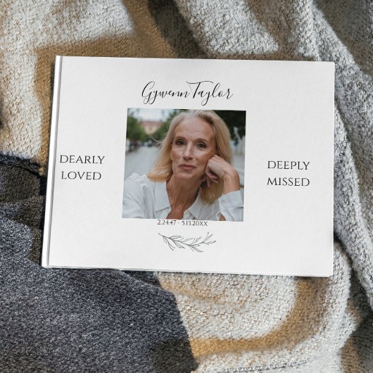 Elegant in Love Memory | Memorial Guest Book Gästebuch