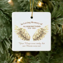 Elegant in Loving Memory Gold Wings Memorial