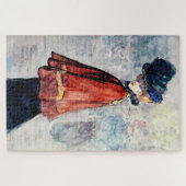 Elegant in roter Landschaftsmalerei von Henry Somm Puzzle (Horizontal)