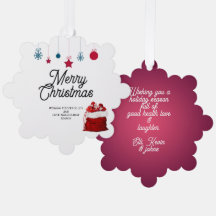 Elegant in Weiß und Rot | Frohe Weihnachten