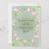 Elegant Indian Mehndi Ceremony Invitation Einladung (Rückseite)