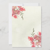 Elegant Indian Wedding Reception Party Invitation Einladung (Rückseite)