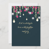 Elegant Indian Wedding Sangeet Ceremony Invitation Einladung (Rückseite)