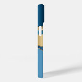 Elegant Indigo Blue Agate Gold Sequins Case-Mate iPhone Hülle (Rückseite / Rechts)