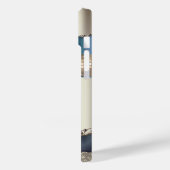 Elegant Indigo Blue Agate Sequins Case-Mate iPhone Hülle (Rückseite / Links)