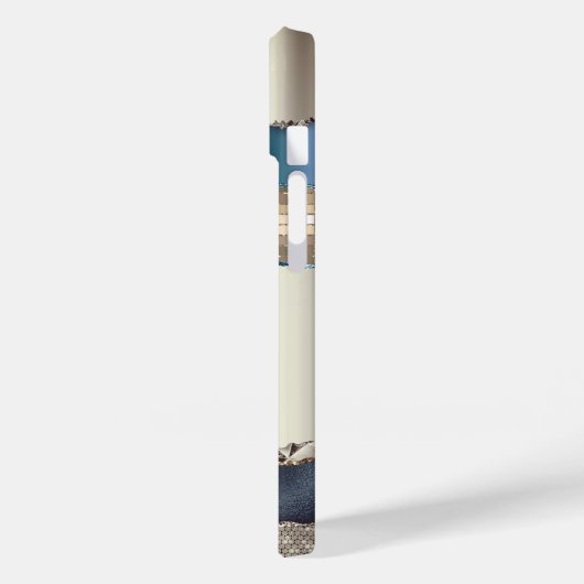 Elegant Indigo Blue Agate Sequins Case-Mate iPhone Hülle (Rückseite / Links)