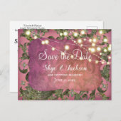 Elegant indischer Inspiriert Boho Damask | Rose Ro Postkarte (Vorne/Hinten)