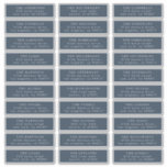Elegant Individual Blue Guest Address Wedding Aufkleber<br><div class="desc">Einfache White Text und Navy Blue Guest Address Wedding Label - Frag mir,  wenn du Fragen hast</div>