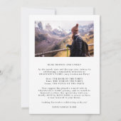 Elegant individuell anpassbare Abschluss-Klasse 20 Einladung (Rückseite)