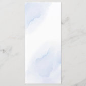 Elegant Initial Script Monogram Classic Wedding Menükarte (Rückseite)