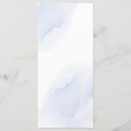 Elegant Initial Script Monogram Classic Wedding Menükarte (Rückseite)