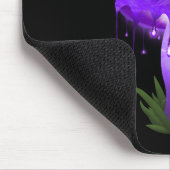 Elegant Inky Cap glühend Lila Pilz Mousepad (Ecke)
