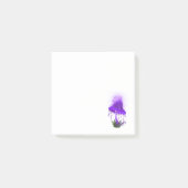 Elegant Inky Cap glühend Lila Pilz Post-it Klebezettel (Vorderseite)