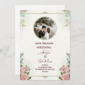 Elegant inspirational wedding card feiertagskarte (Vorne/Hinten)