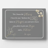 Elegant Inspirierend Bibelverse Jeremiah 29:11 Fotoplatte (Vorderseite)