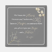 Elegant Inspirierend Bibelverse Jeremiah 29:11 Magnet (Vorne)