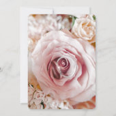 Elegant Interlocking Hearts Wedding Invitation | L Einladung (Rückseite)