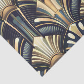 Elegant Intricate Art Deco Luxury Gold Seidenpapier (Detail)